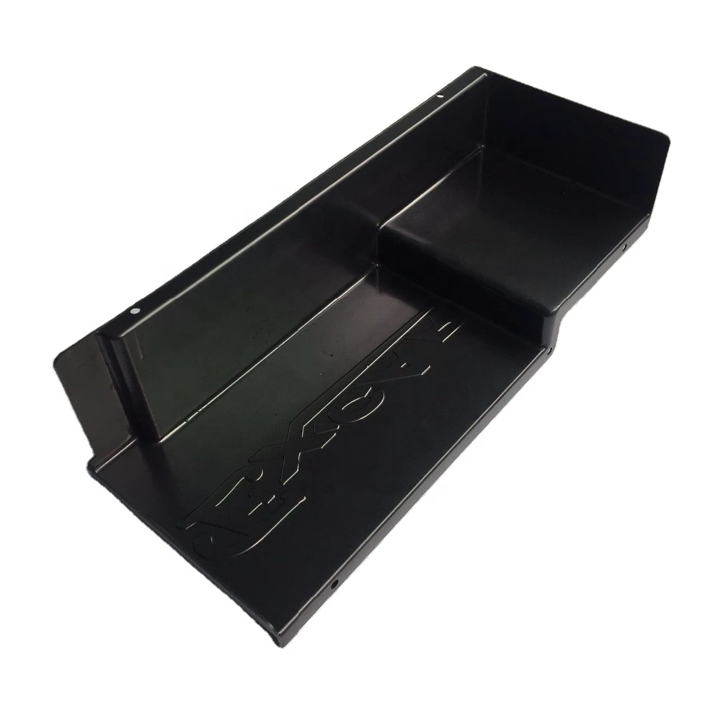 Custom Black Plastic Vacuum Formed Component for Industrial Equipment Panel with Logo