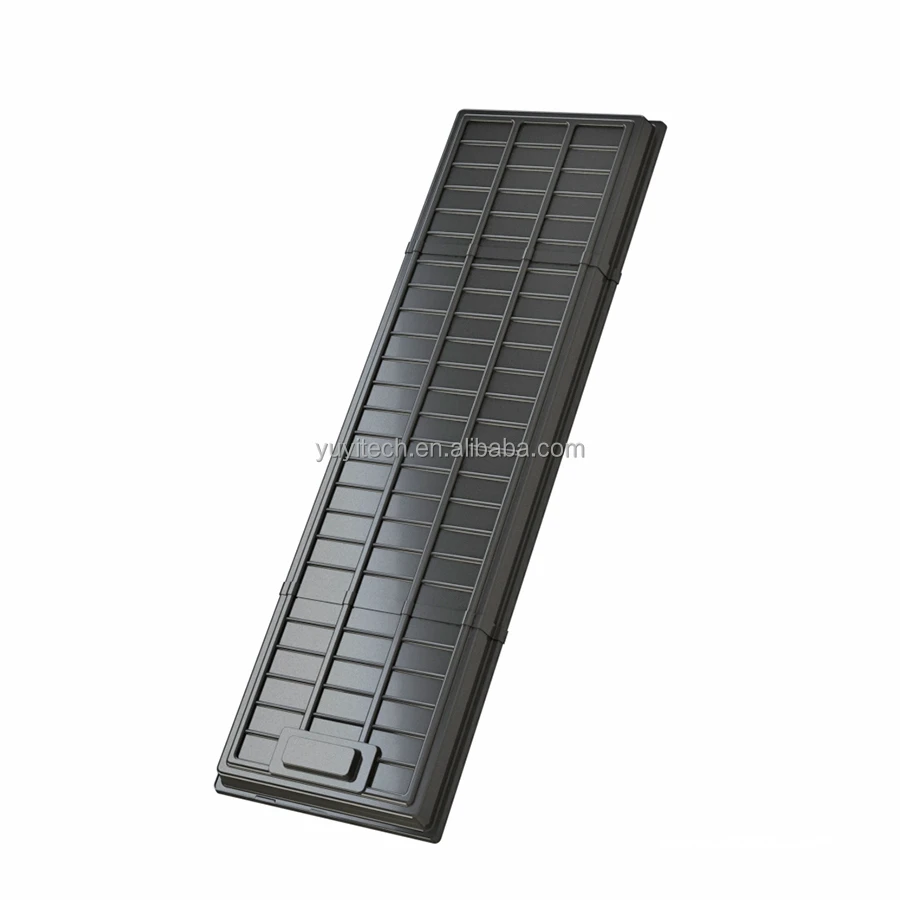 ABS Plastic Large Grow Trays Infinite Long Line Bottom Flood Water Management for Hydroponic Aquaponics System Agricultural