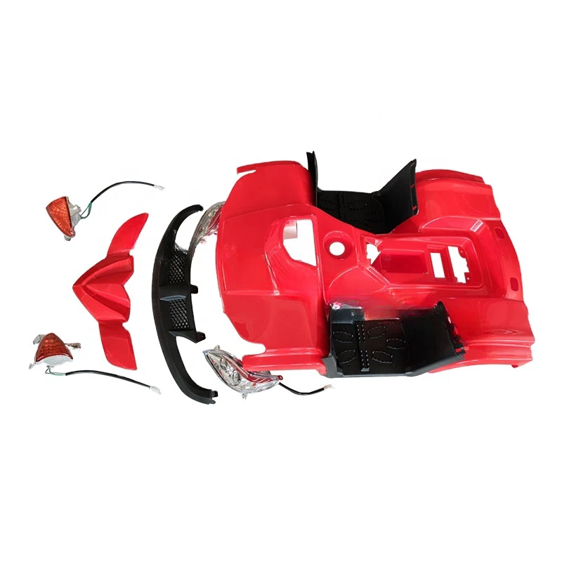 LINGQI Motorcycle Plastic Parts with Lamps for ATV Kart for Off Road Motorbike Motocross Dirt Bike Accessories