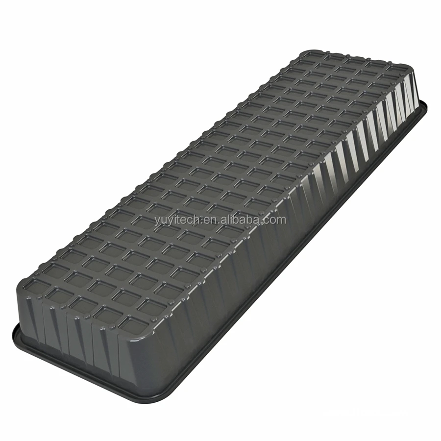 Custom Deep Rectangle White Black ABS Plastic Indoor Grow Water Hydro Ponic Reservoir Tank