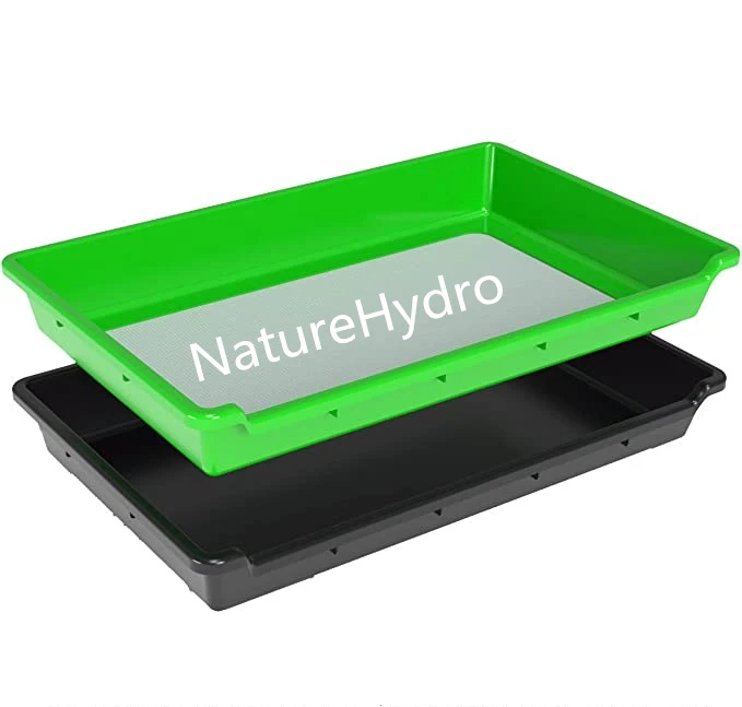 High Quality ABS 2-in-1 Trimming Tray 150 Micron Stainsteel Pollen Fine Mesh Screen for Herbals Collecting
