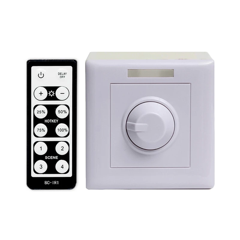 86 Switch Wall Knob LED Signal Dimmer RF Control 0-10V Analog Signal AC 85-265V Controller