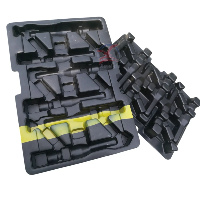 Custom Plastic Thermoforming Logistic Tray with Cutting Processing Service