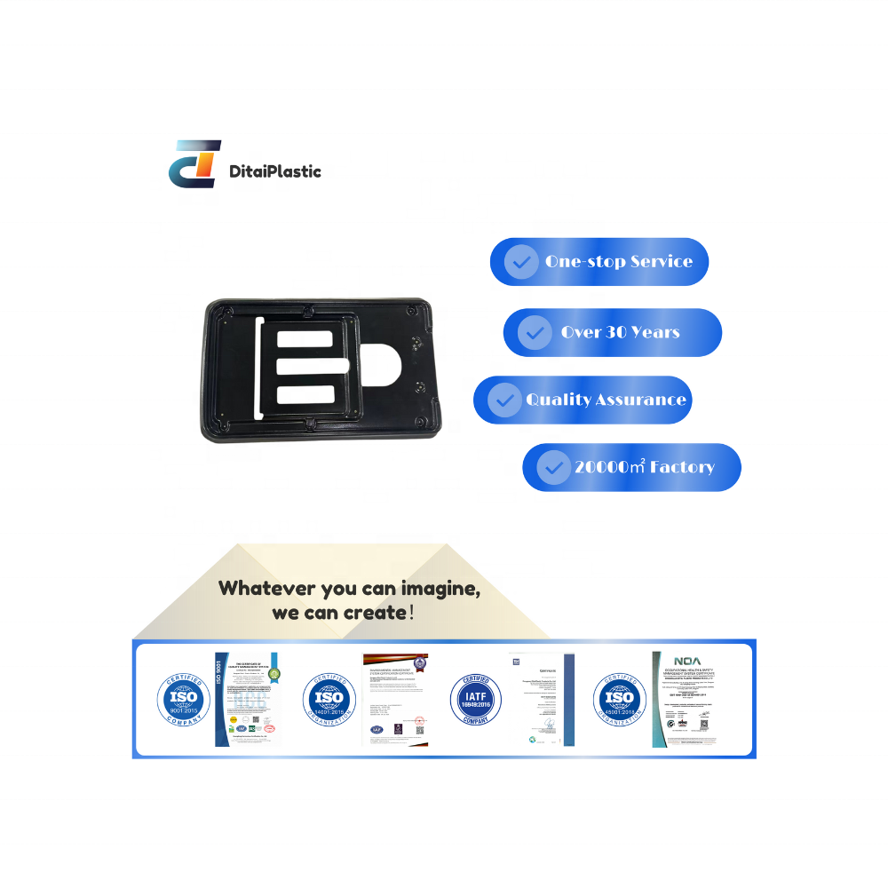 Custom Black Plastic Vacuum Formed Component for Industrial Equipment Tray with Multiple Cutout Design