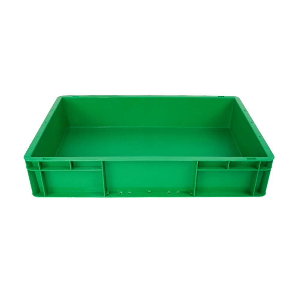 Stackable and Durable Logistic Storage Boxes Portable Containers Lightweight and Recyclable Plastic EU Crates