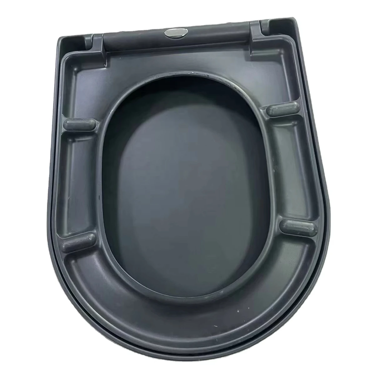 Custom Black Plastic Vacuum Formed Component for Toilet Seat Part with Structural Design