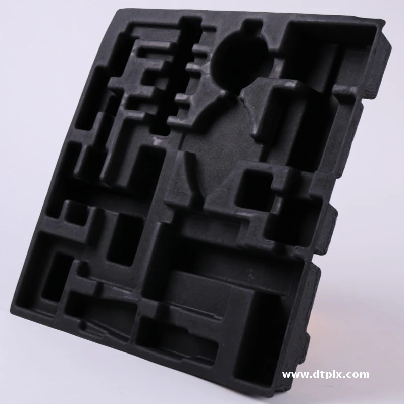 Wet Presses Disposable Eco-friendly Molded Paper Pulp Tray Insert Packaging for Electronic Products