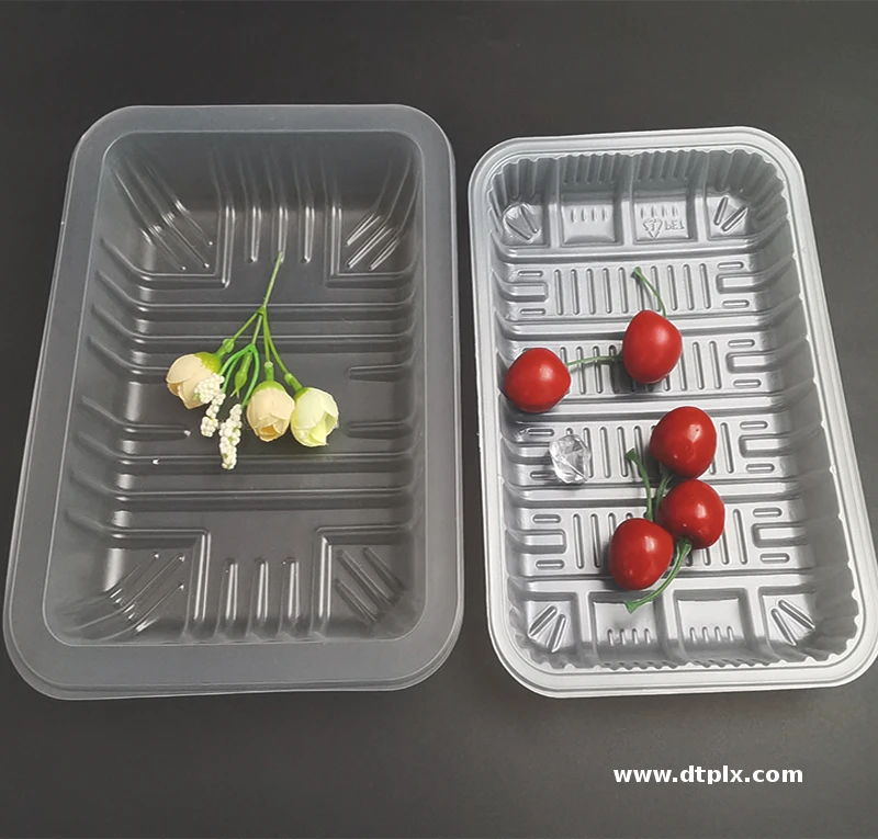 Ecofriendly PP Plastic Food Storage Tray for Packaging Fruit Meat Vegetable