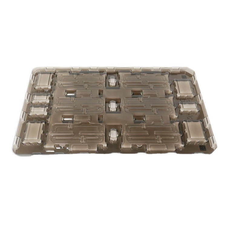 Disposable Packaging clear Plastic Clamshells Blister Brown Plastic Blister Tray Pet Pvc