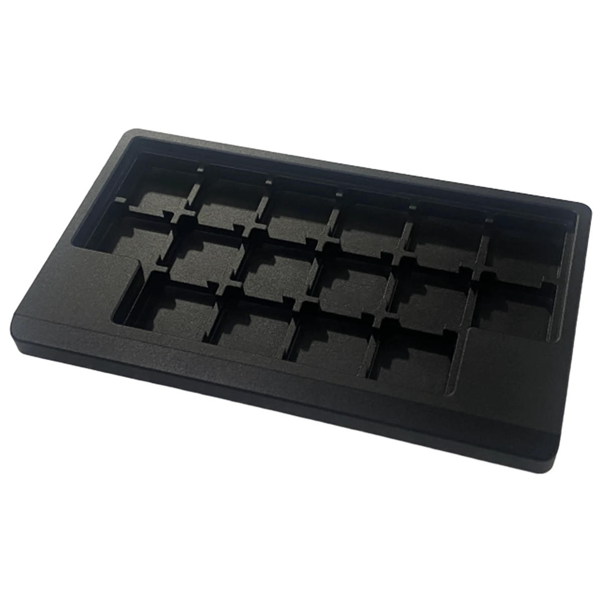 Premium Stainless Steel CNC Machined Aluminum Keycap Storage for Case Durable Black Anodized Finish Smooth Sandblasted Texture