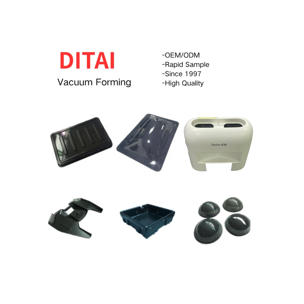 Custom White Plastic Vacuum Formed Component for Syrius Branded Industrial Equipment Enclosure with Functional Cutouts