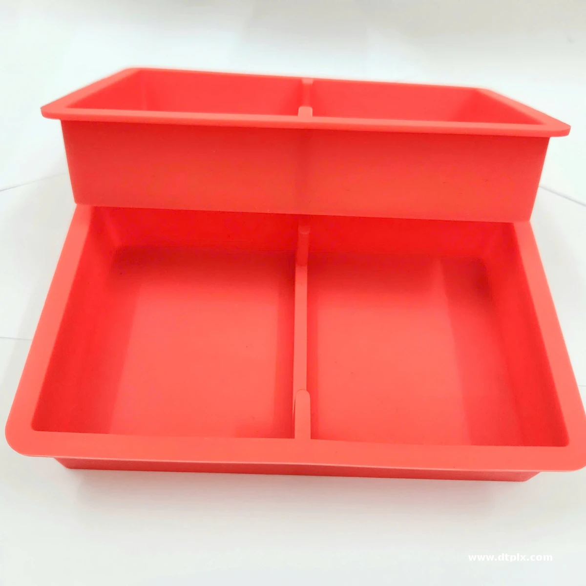 BPA-Free Silicone Mold Tray With Two Cavities Non-Stick And Flexible Ideal For Resin Epoxy Mold And Cake Making