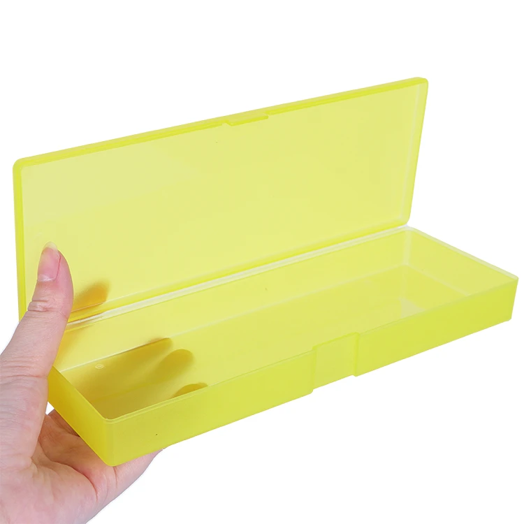 YUZMEI Plastic School Pen Box Pencil Container Pens and Pencils Stationery Kids Pencil Box Plastic Boxes for School Office