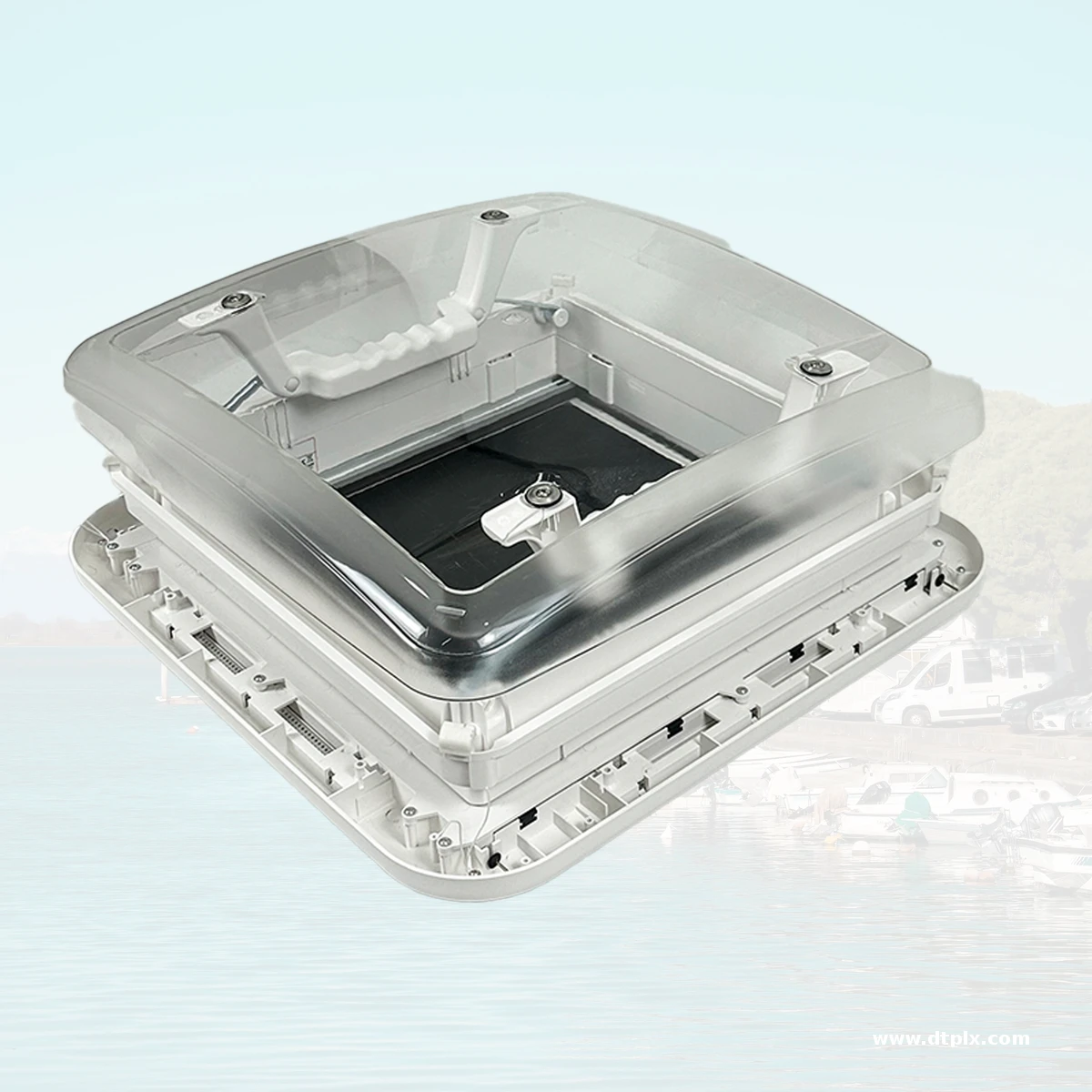 Best Quality Cheap Price 400*400 ASA RV Simple Skylight with Best Price Single Acrylic Glass