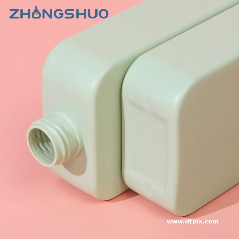 Custom Logo Shampoo Bottle 350ml Green High-Quality Plastic Shampoo Packaging