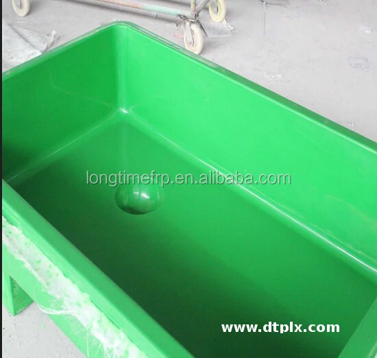 High Strength FRP GRP Rectangular Fish Agriculture Tank Durable Fiberglass Fish Farming Tank Smooth Finish Custom Cutting