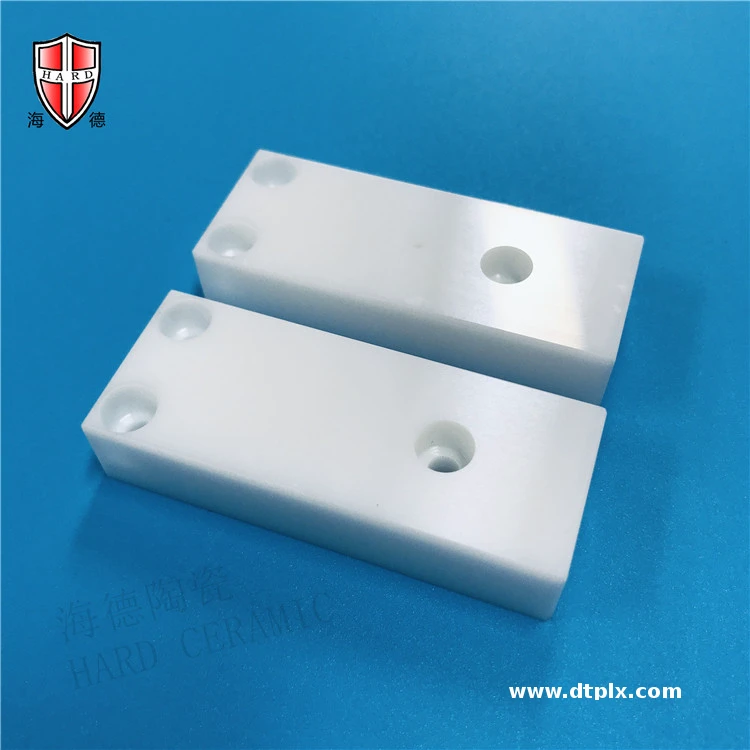 Custom Zirconium Oxide Ceramic Blocks Insulating Semiconductor Photovoltaic Ceramic Connector