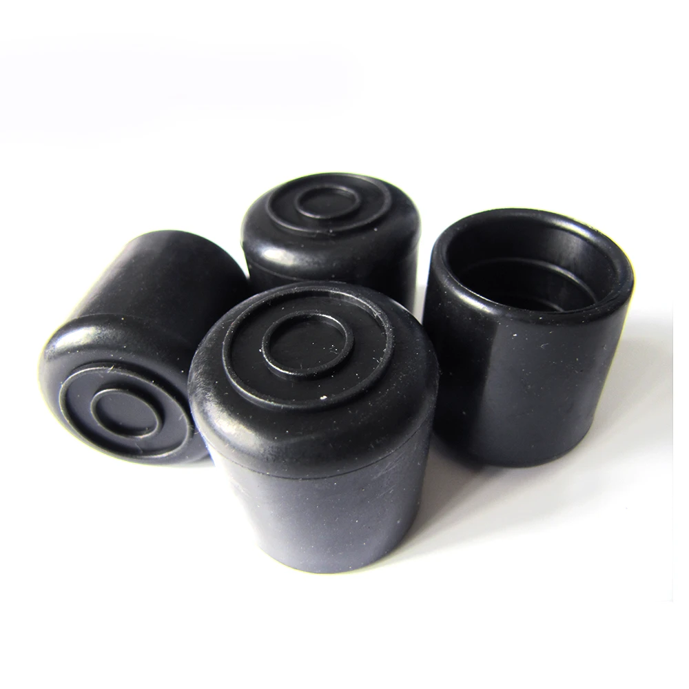 Black Plastic Chair Leg Tips Furniture Accessories