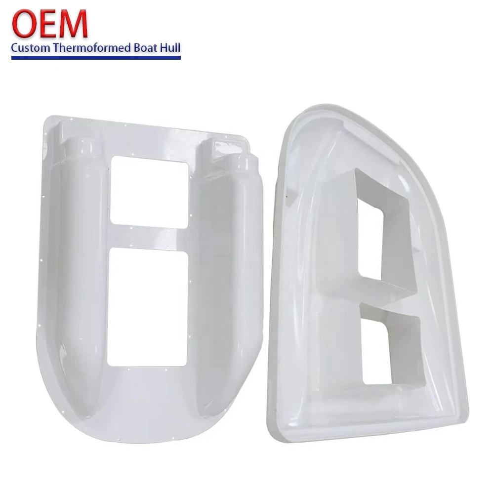 Custom Vacuum Forming Supplier ABS Plastic Thick-sheet Thermoformed Fishing Bait Boat Hulls
