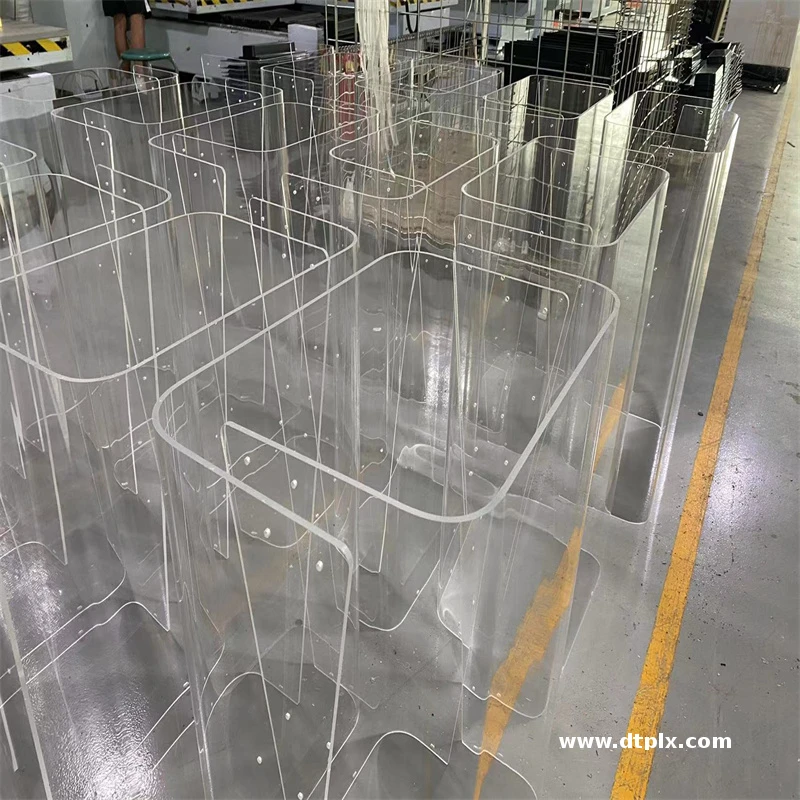 Customized Heat Bend Hard Clear Plastic Sheet Acrylic Plastic Panel with Heat Bending Processing Service Includes Cutting