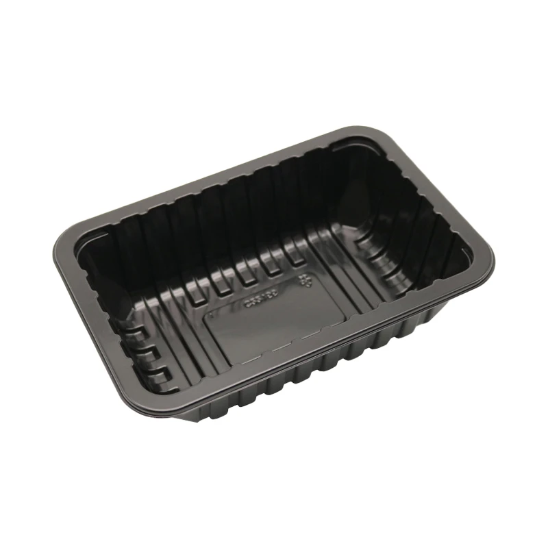 Factory Price Plastic PP Meat Tray Black MAP Packaging Blister PP Trays