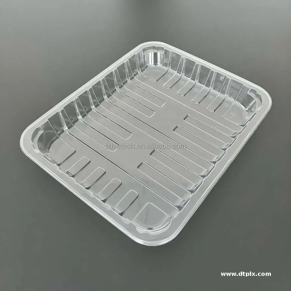 Factory Direct Supply Meat Food Tray Packaging Blister Pack Recyclable Plastic Fresh Chicken