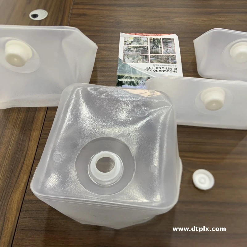 Cubitainer Factory Stock Soft Plastic Milk Bucket 3/5/10/20L Folding Square Shape Recyclable