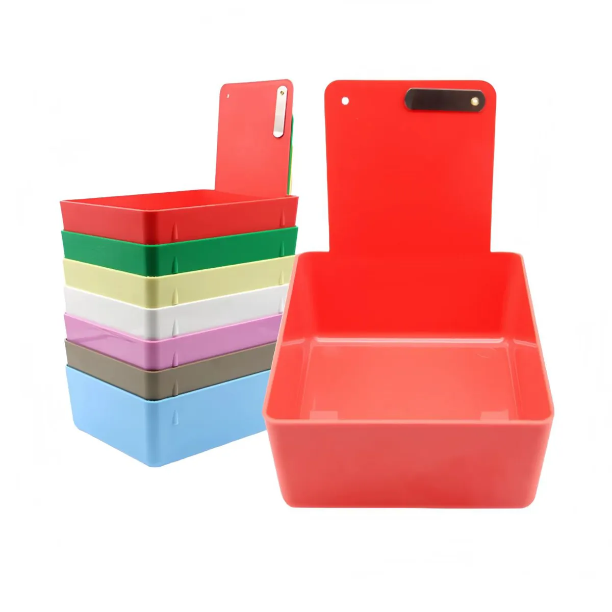 Dental supplies organizer box Dental work tray neaten Dental lab box Dental lab pans with clip