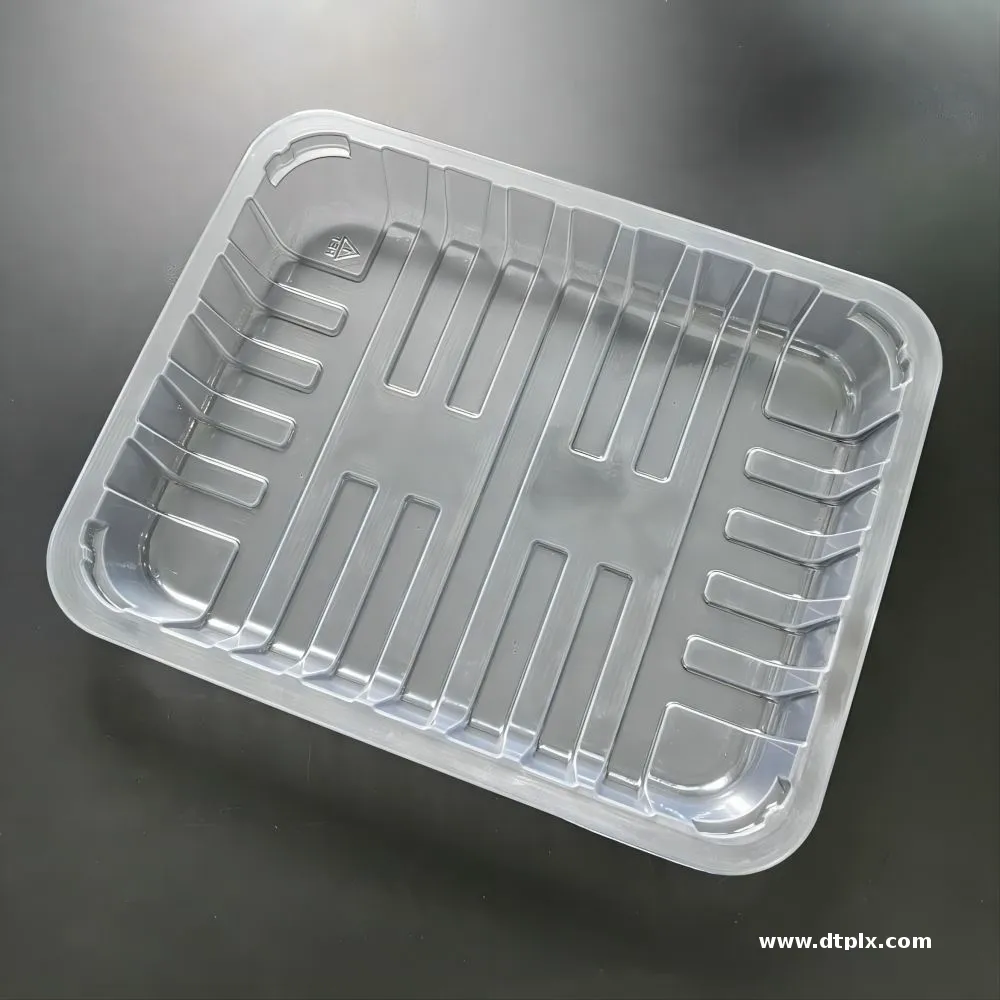 OEM Manufacturer Vacuum Plastic Tray Disposable Sealed Meat Black Plastic Food Grade Tray