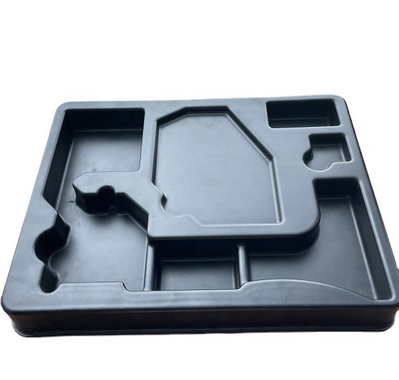 Custom Vacuum Forming Plastic Texture Machine Shell Strong Black High Gloss Abs Housing Shell Cover