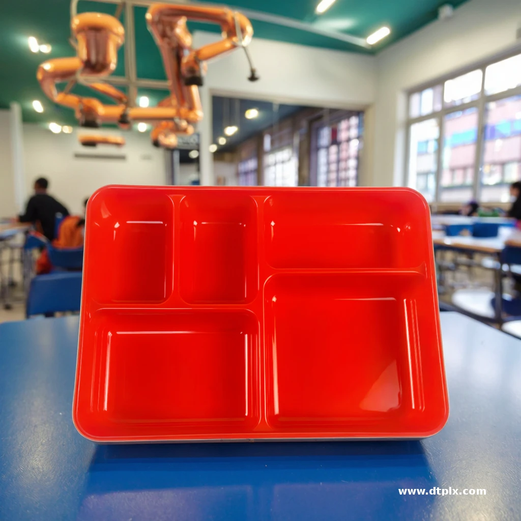 RL-03 Custom Molded Compartment PP Lunch Box    Reusable Microwaveable Bento Box