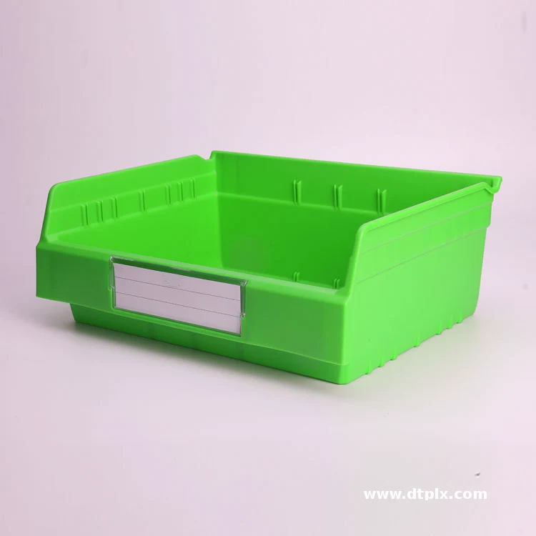 Durable PP Plastic Storage Boxes Bins 10kg Load Capacity Small Wire Shelves for Parts Organization Injection Office Supplies