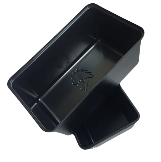 Custom Made Square Black Food Grade Plastic Bucket Vacuum Formed Square Plastic Bucket