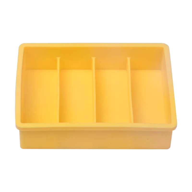 Wholesale  BPA Free Silicone Sandwich Maker Custom Logo Silicone Square Ice Cube Molds Ice Cream Makers Popsicle Stick Mold
