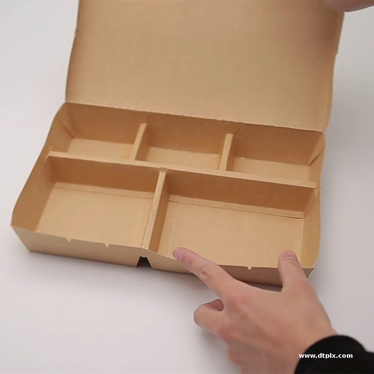 Compartment Paper Container Box Custom Printed Logo and Shaped Disposable Take Out Fast Food Salad Sandwich 1 2 3 4 5 Paperboard