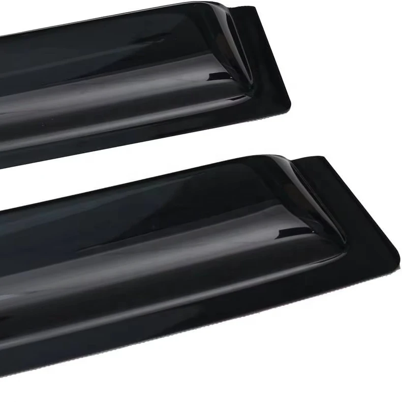 Customized UV-Resistant Window Rain Deflector Car Sun Visor Black-tinted Acrylic Deflector Thermoform Custom Vacuum Forming