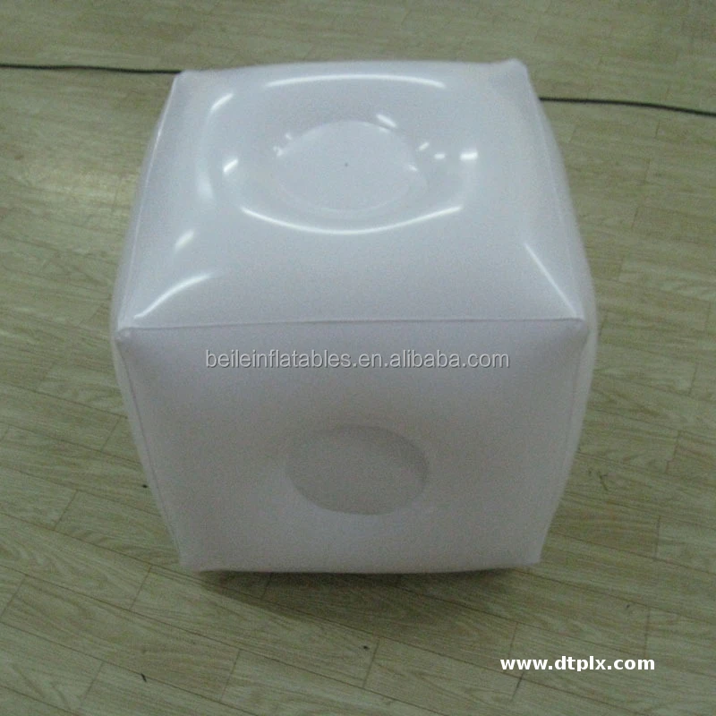 Adhesive Inflatable White PVC square Single Chair - Advertising Equipment