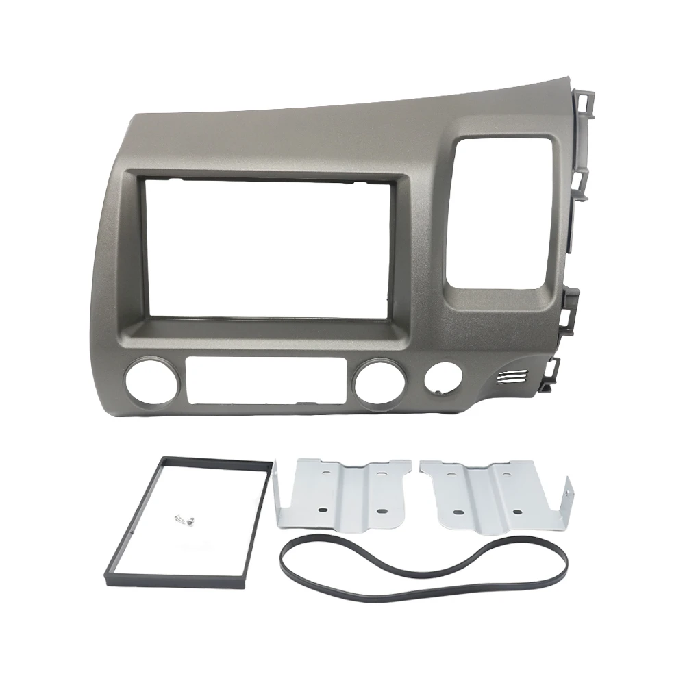 7 Inch Car Stereo Frame for Honda Civic 2008-2011 Left 2din Stereo Double Din Dvd Frame Install Face Panel Dash Mount