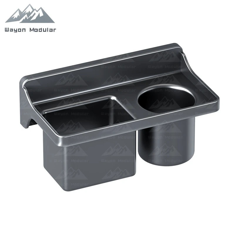 Wayon Upgrade Your Bathroom Stainless Steel Toothbrush Holder Wall Organizer and Add a Shelf for Cleaning Supplies