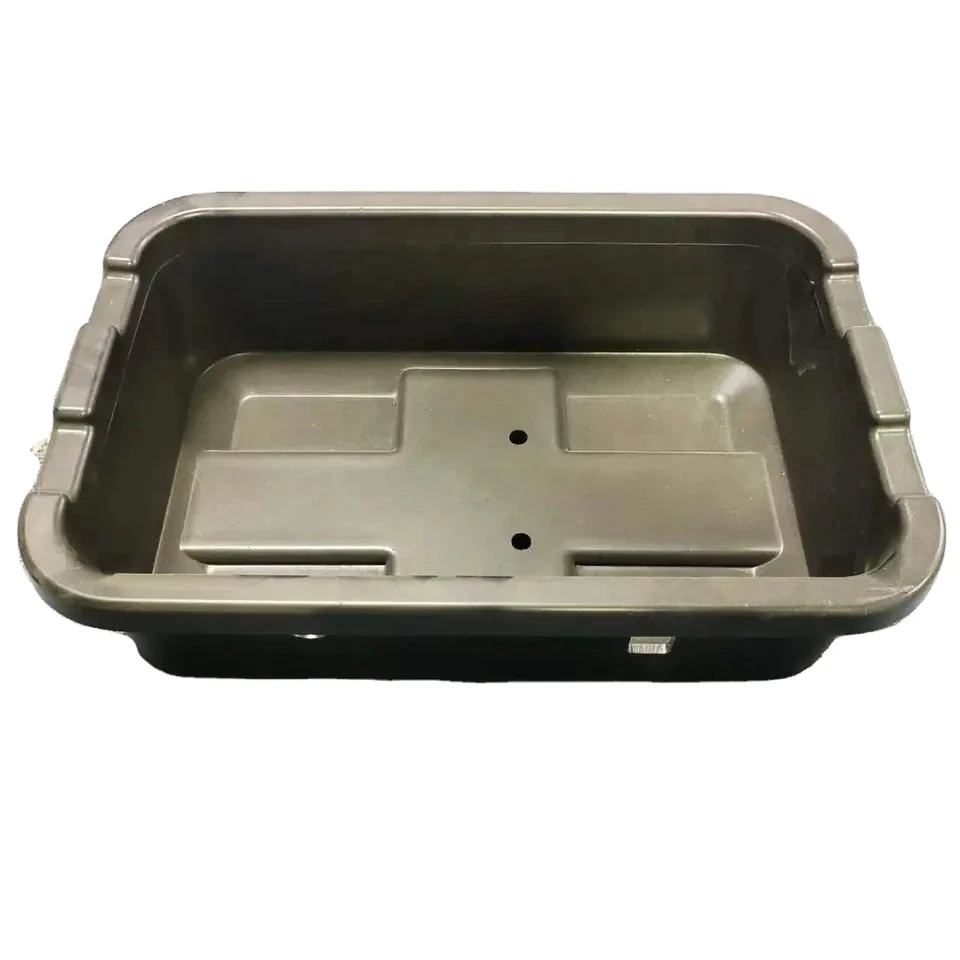 Custom Brown Plastic Vacuum Formed Component for Heavy Duty Industrial Storage Box with Structural Design