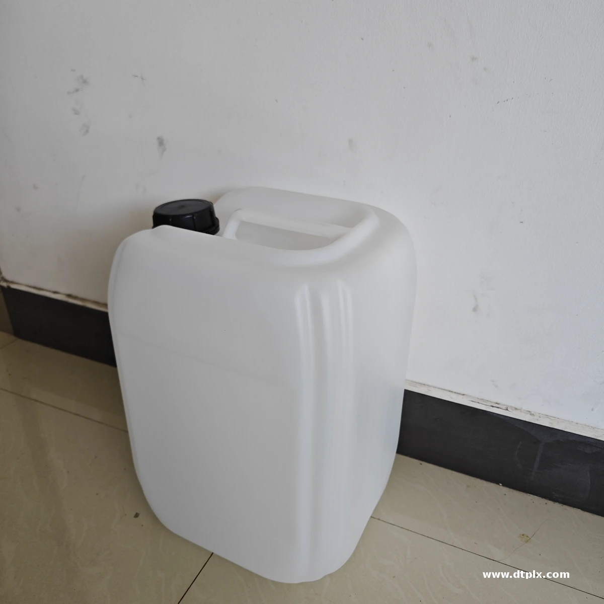 20-Liter Double-Mouthed Plastic Oil Barrel 5-Gallon Storage Bin Double-Opening Stackable Flat Square Bucket