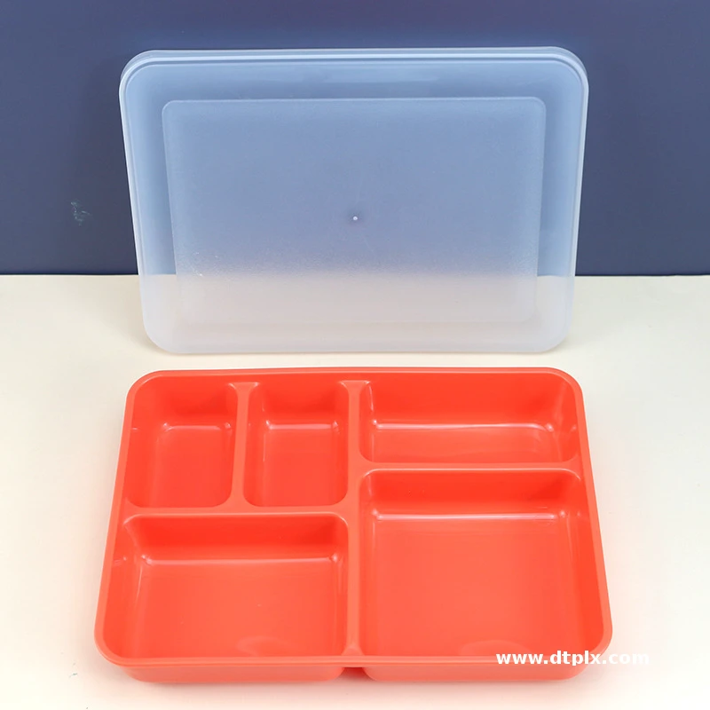 Portable Multi-Compartment Plastic PP Lunch Box Cute Divided Canteen for Students Office Workers Nutritious Lunch Container