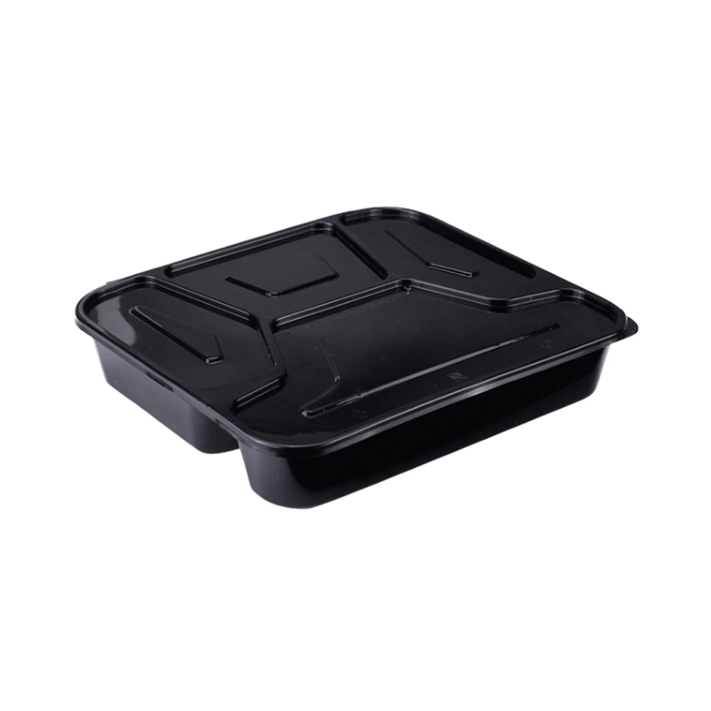 ZY039/039-2 Disposable Microwavable Thickened PP Transparent One-piece Lid Sushi Fast Food Takeaway Lunch Box 215x190x40mm