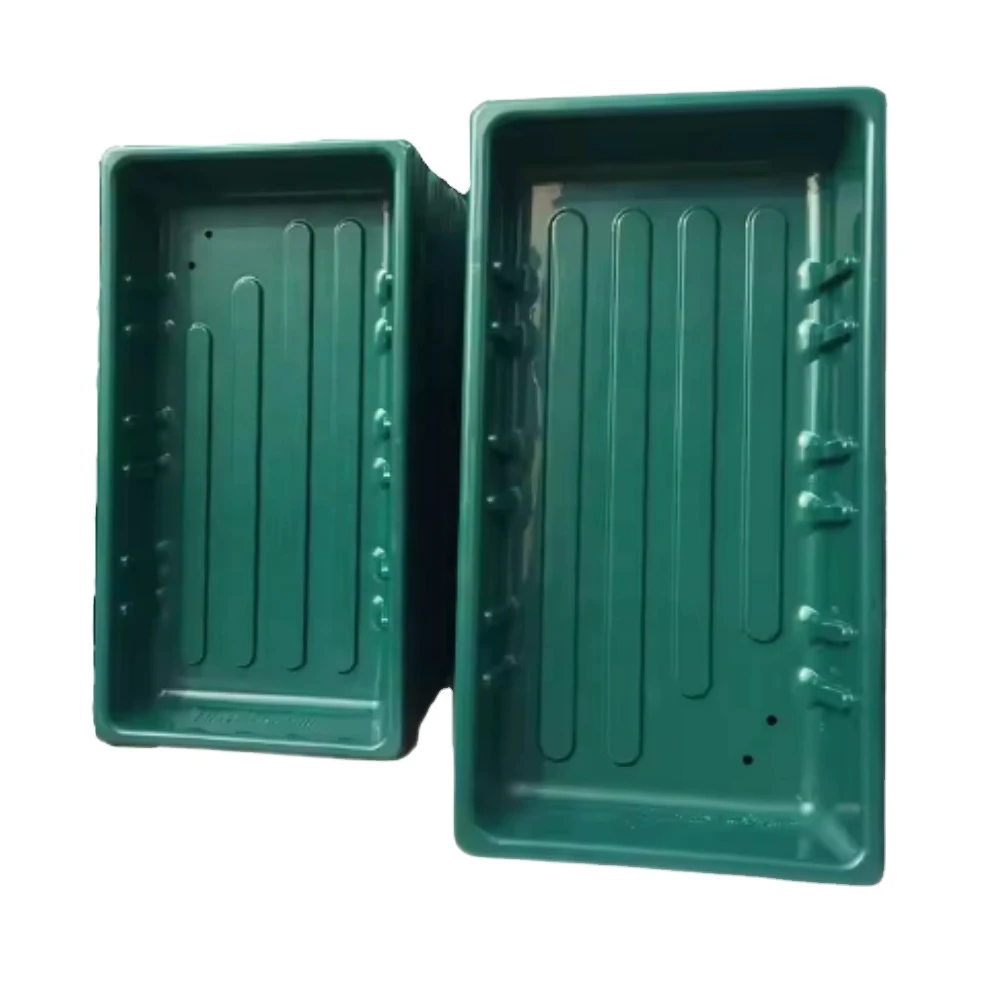 Industrial Container High Gloss Green Vacuum Formed Tray for Material Storage