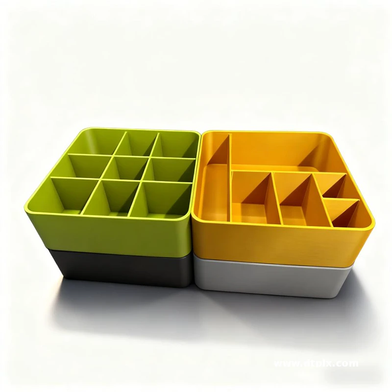 Stackable Tool Box Compartments Organizer Box with Dividers for Hardware Screws Bolts Nails Beads Jewelry and Fishing