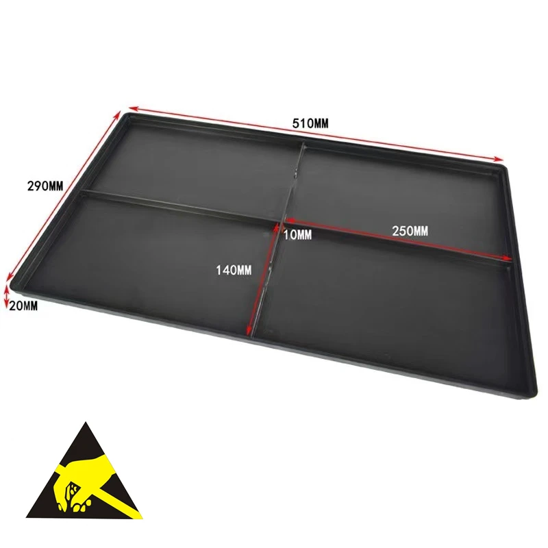 Recommend Bin With Lid Antistatic Sticky Gel Carrier Boxes Tool Box Dividers Esd Bins ESD Packaging Tray