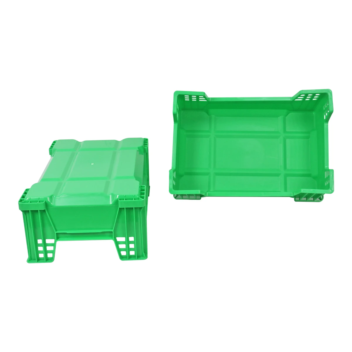 QS Robust Polymer Construction Interlocking Green Insect Farming Container for Maximum Space Utilization