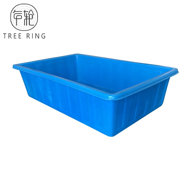 K380L Blue Color Strong Food Grade  Rotomold Poly  Aquaponic Farm Containers