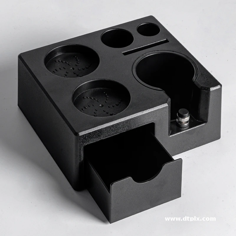 Private Model Snap-on Disassembly Barista Tools ABS Multifunction Coffee Tamping Station with Drawer