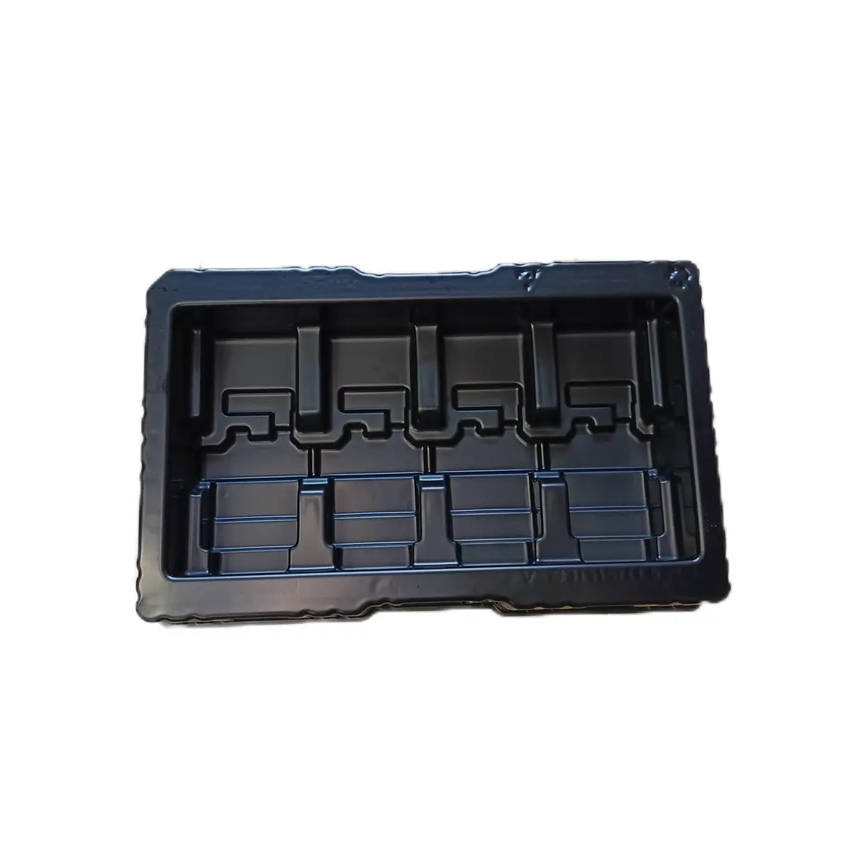 Custom  Plastic Blister Tray Esd Ic Tray ESD SMT Stacked Antistatic Plastic Conductive  Electronic Components Storage Esd Tray